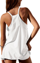 Load image into Gallery viewer, Women’s Large Geode Athletic Sleeveless Mini Dress with Built-in Shorts in ‘Desert Springs’
