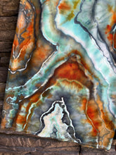 Load image into Gallery viewer, Women’s Medium Geode Wide-Leg Palazzo Pants in ‘Boulder Turquoise’
