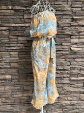 Load image into Gallery viewer, Women’s XS 100% Tencel Strapless Jumpsuit with Frayed Hem &amp; Pockets in ‘Shore Thing’
