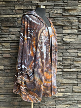 Load image into Gallery viewer, Custom Geode Athleta Hooded Cardigan with Thumbholes &amp; Pockets in ‘Walls of the Cave’ for Jamie

