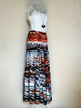 Load image into Gallery viewer, Women’s XS (fits like a small) Geode 100% Rayon Caravan Maxi Skirt in ‘Painted Hills, Or’
