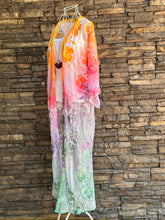 Load image into Gallery viewer, Women’s M/L Lace Kimono Duster in ‘Sunset’
