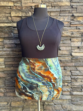 Load image into Gallery viewer, Women’s XL Geode Mini Skirt in ‘Boulder Turquoise’

