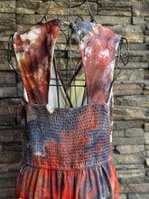 Load image into Gallery viewer, Women’s Medium Geode Dressy V-Neck Jumpsuit with Pockets in ‘Phoenix Rising’
