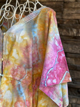 Load image into Gallery viewer, Women’s Medium (but can fit S-XL) Geode Caftan Swim Cover-up with Drawstring Waist &amp; Button Front in ‘Bird Song’
