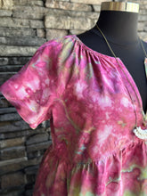 Load image into Gallery viewer, Women’s XXL Geode Linen/Rayon Babydoll Dress with Pockets in ‘Warrior Princess’
