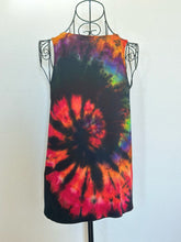 Load image into Gallery viewer, Women’s Small Reverse Rainbow Spiral Tank Top
