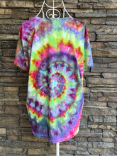Load image into Gallery viewer, Women’s Large V-Neck Spiral T-Shirt in ‘Cosmic Eyes’
