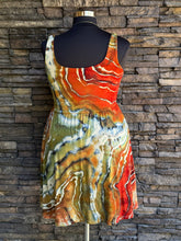 Load image into Gallery viewer, Women’s XL Geode Square-Neck Ballet Dress with Pockets in ‘Cherry Creek Jasper’
