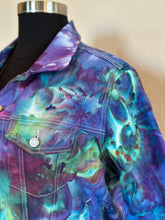 Load image into Gallery viewer, Custom Ice Dyed Denim Jacket in’MindBender B’ for Agni
