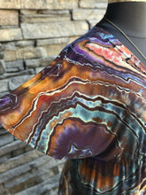 Load image into Gallery viewer, Custom Reverse Geode Kimono Style Dress in ‘Dark Star’ for Cecilia
