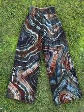 Load image into Gallery viewer, Women’s Large Tall Geode Palazzo Pants with Pockets in ‘Turkey Tail Mushroom’
