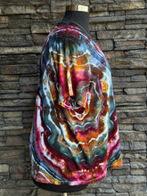 Load image into Gallery viewer, Women’s XXL Luxe Geode V-Neck T-Shirt in ‘Merlot Moon’
