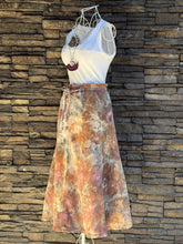 Load image into Gallery viewer, Women’s Medium Tie-waist Soft Denim Midi Skirt in ‘Blush Oasis’
