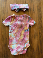 Load image into Gallery viewer, Custom Geode Onesie and Bow for Carrie
