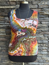 Load image into Gallery viewer, Women’s XL 100% Cotton Geode Tank Top in ‘Rustic Rainbow’
