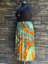 Load image into Gallery viewer, Women’s XXL (can fit a 3X, too) Geode Midi Skirt with Pockets in ‘Boulder Turquoise’
