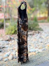 Load image into Gallery viewer, Women’s Large Geode Wide-Leg Linen/Rayon Overalls in ‘Turkey Tail Mushroom’
