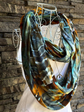 Load image into Gallery viewer, Geode XL Seamless Bali Rayon Jersey Infinity Scarf in ‘Boulder Turquoise’
