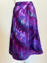 Load image into Gallery viewer, Women’s Medium Linen/Rayon Midi Button Front Skirt with Pockets in ‘Northern Lights’ Twist
