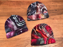 Load image into Gallery viewer, 3 Custom Geode Baby 6-12 mo Beanies for Katie
