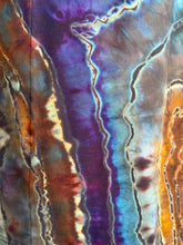 Load image into Gallery viewer, Women’s XL Reverse Geode Bamboo Viscose Long Sleeved Robe in ‘Dark Star’
