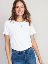 Load image into Gallery viewer, Women’s Medium Luxe Crewneck Geode T-Shirt in ‘Rustic Rainbow’
