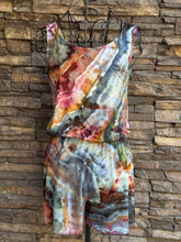 Load image into Gallery viewer, Women’s XS Geode Shorts Romper in ‘Pinto Sage &amp; Teal’
