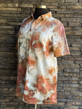 Load image into Gallery viewer, Women’s XL Short Sleeved Button Down Denim Shirt Dress with Pockets in ‘Brushed Steel’
