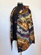 Load image into Gallery viewer, Custom Reverse Geode Hooded Cardigan for Sara
