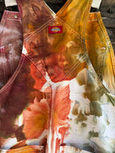 Load image into Gallery viewer, Women’s Medium 32x30 Dickies Denim Overalls in ‘Rustic Rainbow’
