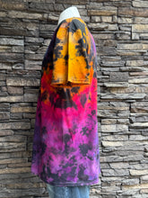 Load image into Gallery viewer, Men’s Unisex Large V-Neck Reverse Ice Dyed T-Shirt in ‘Dark Spectrum’
