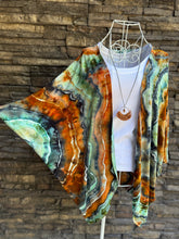 Load image into Gallery viewer, Women’s Small (can fit a medium, too) Geode Kimono in ‘Boulder Turquoise’
