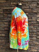Load image into Gallery viewer, Women’s Large Geode Open Front Cardigan with Pockets in ‘Electric Rainbow’
