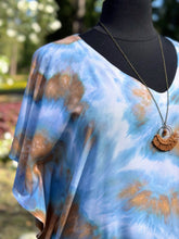 Load image into Gallery viewer, Women’s Medium-XL Hand-sewn Caftan with Drop Pockets in ‘Blue Gray’
