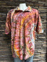 Load image into Gallery viewer, Men’s 2XL 100% Cotton Polo Shirt in ‘Rustic Rainbow’
