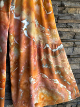 Load image into Gallery viewer, Women’s XL Geode 100% Viscose High Waist Tiered Wide Leg Flared Palazzo Pants with Tie in ‘Rusted Sea Glass’
