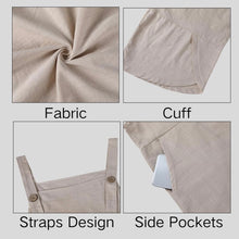 Load image into Gallery viewer, Women’s XXL Cotton/Linen Overalls with Tulip Leg in ‘Sugar Plum’

