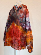 Load image into Gallery viewer, Women’s Medium Geode Oversized Fit Zip Up Hoodie in ‘Lava Flows’
