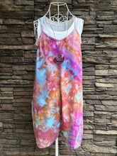 Load image into Gallery viewer, Women’s Large Geode Harem Shorts Romper Jumpsuit with Back Pocket in ‘Bird Song’
