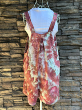 Load image into Gallery viewer, Women’s Medium Rayon/Linen Loose Fitting Overall Shorts in ‘Love Potion’
