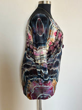 Load image into Gallery viewer, Custom Reverse Geode 3/4 Sleeve Wide Neck Top in ‘Pinot Sage’ for Rachael
