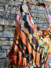 Load image into Gallery viewer, Women’s Medium Reverse Geode Halter Jumpsuit with Pockets in ‘Rusted Root’
