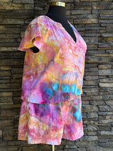 Load image into Gallery viewer, Women’s XL (16/18) Geode Cotton Gauze Top &amp; Short Outfit Set in ‘Bird Song’
