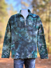 Load image into Gallery viewer, Men’s Large Pact Organic Cotton Geode 1/4 Zip Pullover Sweatshirt with Pockets in ‘Moss Agate’
