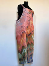 Load image into Gallery viewer, Women’s 3X Cotton/Linen Inclined Twist Overalls in ‘Rustic Rainbow’
