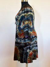 Load image into Gallery viewer, Custom Reverse Geode 3/4 Sleeve Dress with Pockets in ‘Midnight Jasper’ for Stephanie
