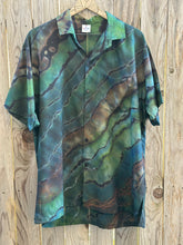 Load image into Gallery viewer, Custom Men’s Large Reverse Geode Rayon Button Up Shirt for Sarah
