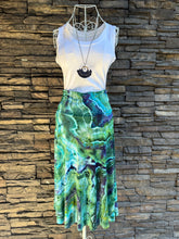 Load image into Gallery viewer, Custom Geode Midi Skirt in ‘Kelp Forest’ for Kim
