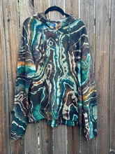 Load image into Gallery viewer, Men’s Medium Reverse Geode Hoodie Henley in ‘Starling’
